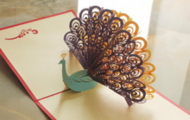 贺卡请柬激光镂空样品