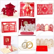 新型纸品激光镂空机用于红包贺卡定制雕刻创意无限