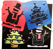 pet绘图模板激光镂空机 喷涂手绘板模型激光加工切割