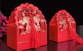 武汉三工纸品激光镂空机在糖盒上应用