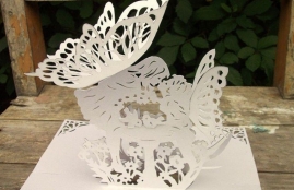 武汉三工纸品激光打标机,赋予纸雕工艺品无尽魅力