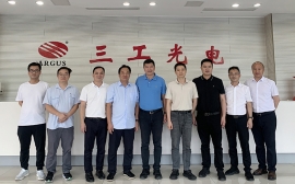 莆田市城厢区委书记郑松青一行莅临武汉三工激光考察交流