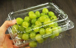 武汉三工果蔬盒激光打孔机,薄膜包装透气孔制作新选择